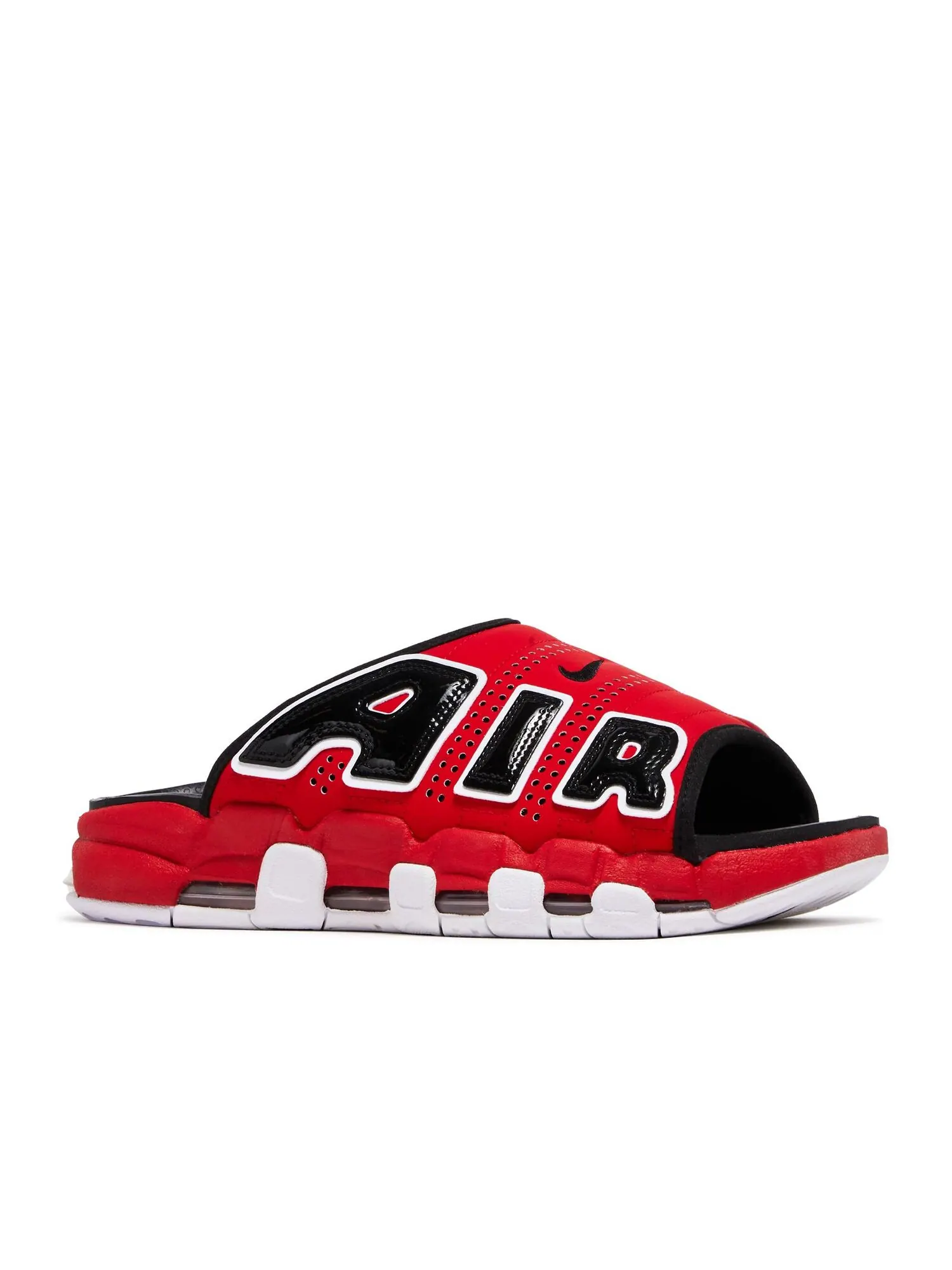 Кроссовки Nike Air More Uptempo Slide 'Bulls' — изображение 2 из 4, красный