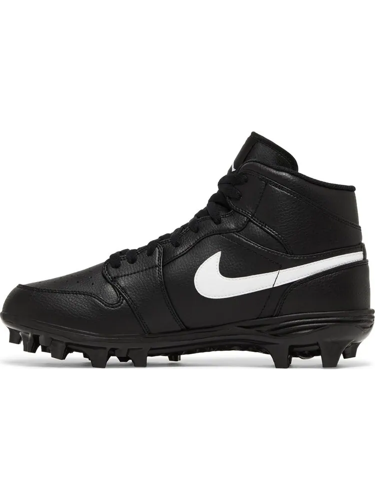 Кроссовки Jordan 1 Mid TD Cleat 'Black' 2023 — изображение 3 из 4, черный