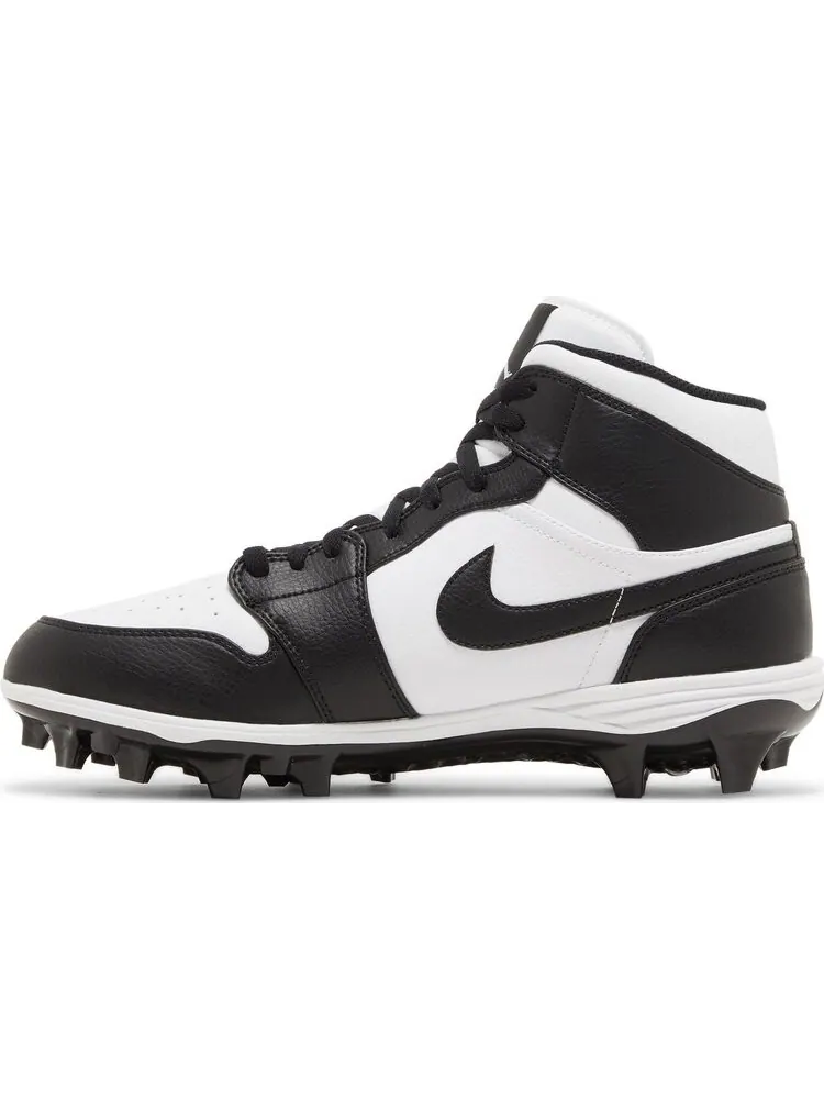 Кроссовки Jordan 1 Mid TD Cleat 'Black White' 2023 — изображение 3 из 4, черный