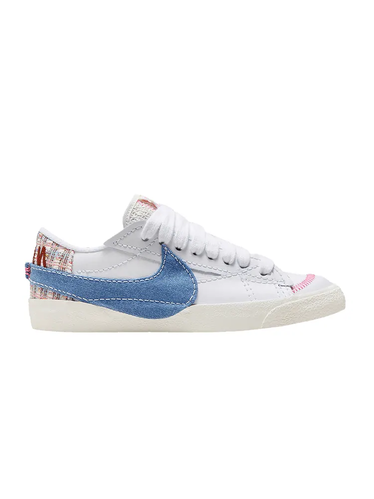 Кроссовки Nike Wmns Blazer Low '77 Jumbo 'Denim Swoosh' — изображение 1 из 1, белый/синий