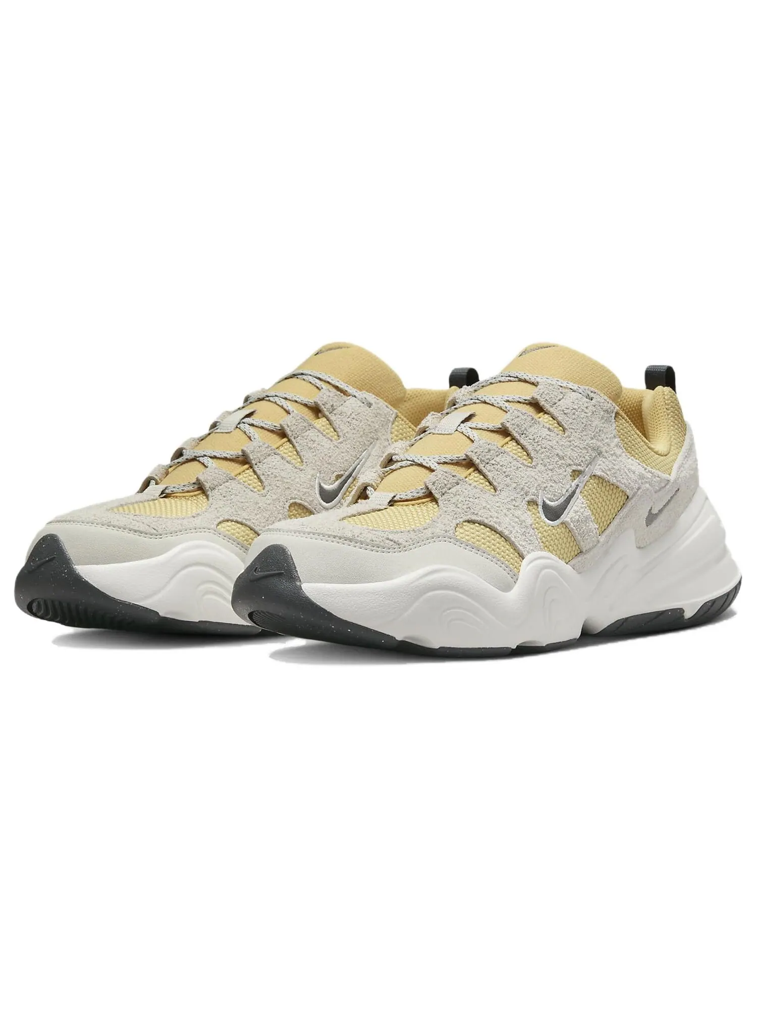 Кроссовки Nike Tech Hera Lifestyle — изображение 5 из 8, серый/желтый