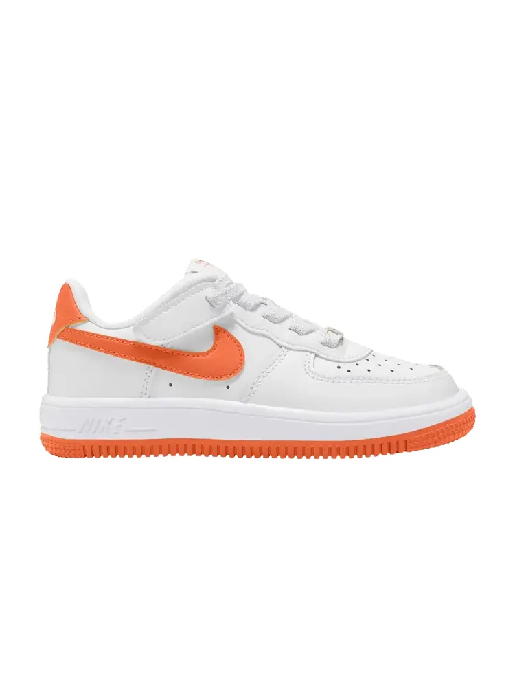 Кроссовки Nike Force 1 Low EasyOn PS White Safety Orange — изображение 1 из 1, белый оранжевый