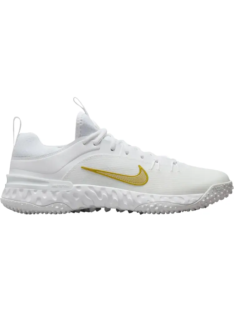 Кроссовки Huarache 9 Elite TF LAX 'White Metallic Vivid Gold' — изображение 1 из 1, белый