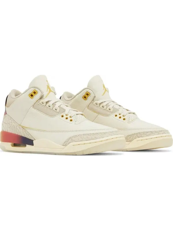 J. Balvin x Air Jordan 3 Retro «Medellín Sunset», крем — изображение 4 из 9, бежевый