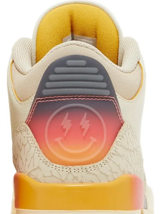 J. Balvin x Air Jordan 3 Retro «Medellín Sunset», крем — изображение 5 из 9, бежевый