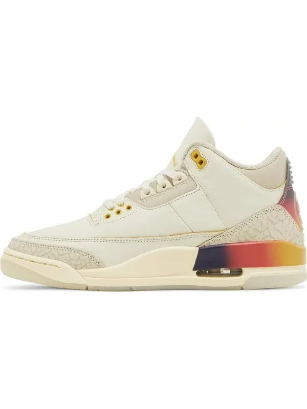 J. Balvin x Air Jordan 3 Retro «Medellín Sunset», крем — изображение 8 из 9, бежевый