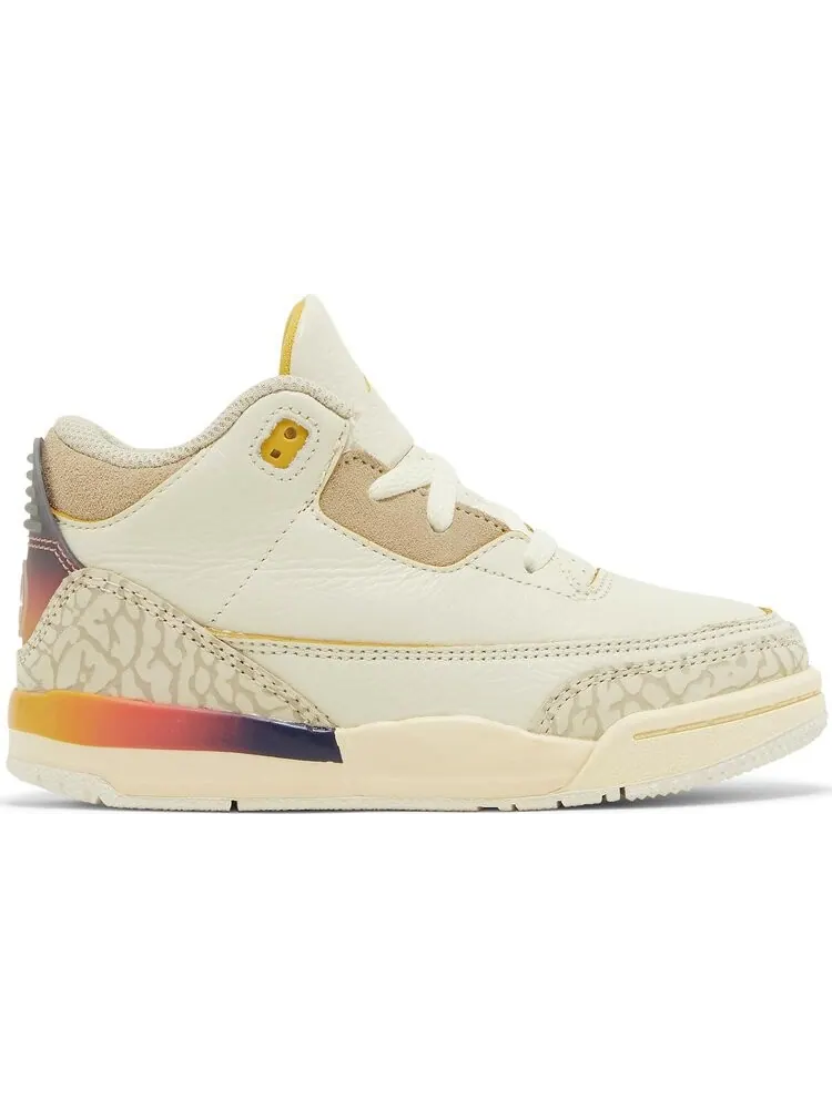 Кроссовки J. Balvin x Air Jordan 3 Retro TD 'Medellín Sunset' — изображение 1 из 4, бежевый