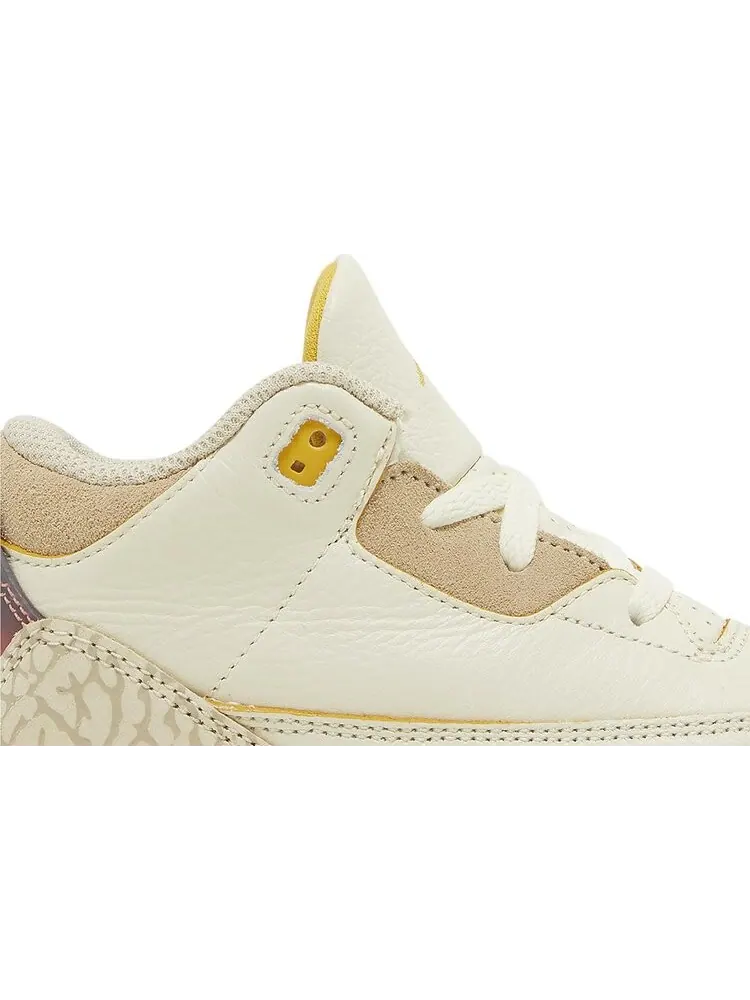 Кроссовки J. Balvin x Air Jordan 3 Retro TD 'Medellín Sunset' — изображение 2 из 4, бежевый