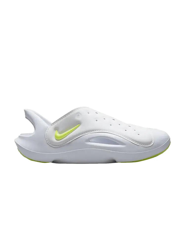 Сандалии Nike Aqua Swoosh Sandal PS 'White Volt' — изображение 1 из 1, серый