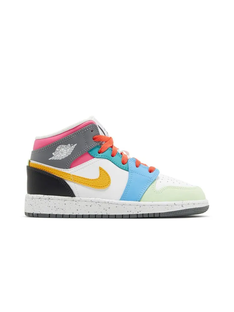 Кроссовки Air Jordan Air Jordan 1 Mid SE GS 'Multi-Color' — изображение 2 из 9