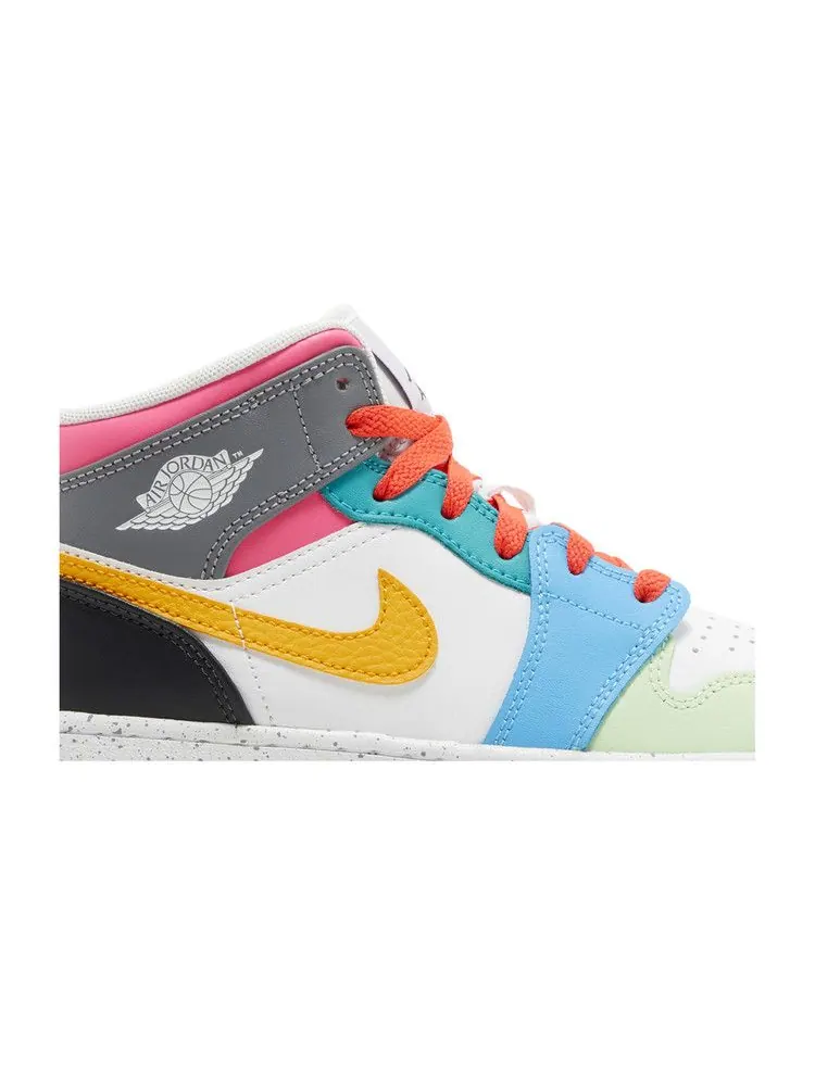 Кроссовки Air Jordan Air Jordan 1 Mid SE GS 'Multi-Color' — изображение 3 из 9