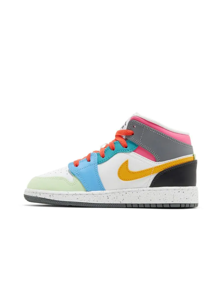 Кроссовки Air Jordan Air Jordan 1 Mid SE GS 'Multi-Color' — изображение 4 из 9