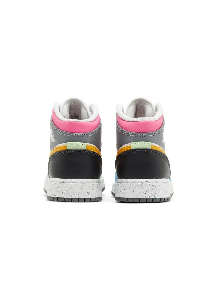 Кроссовки Air Jordan Air Jordan 1 Mid SE GS 'Multi-Color' — изображение 7 из 9