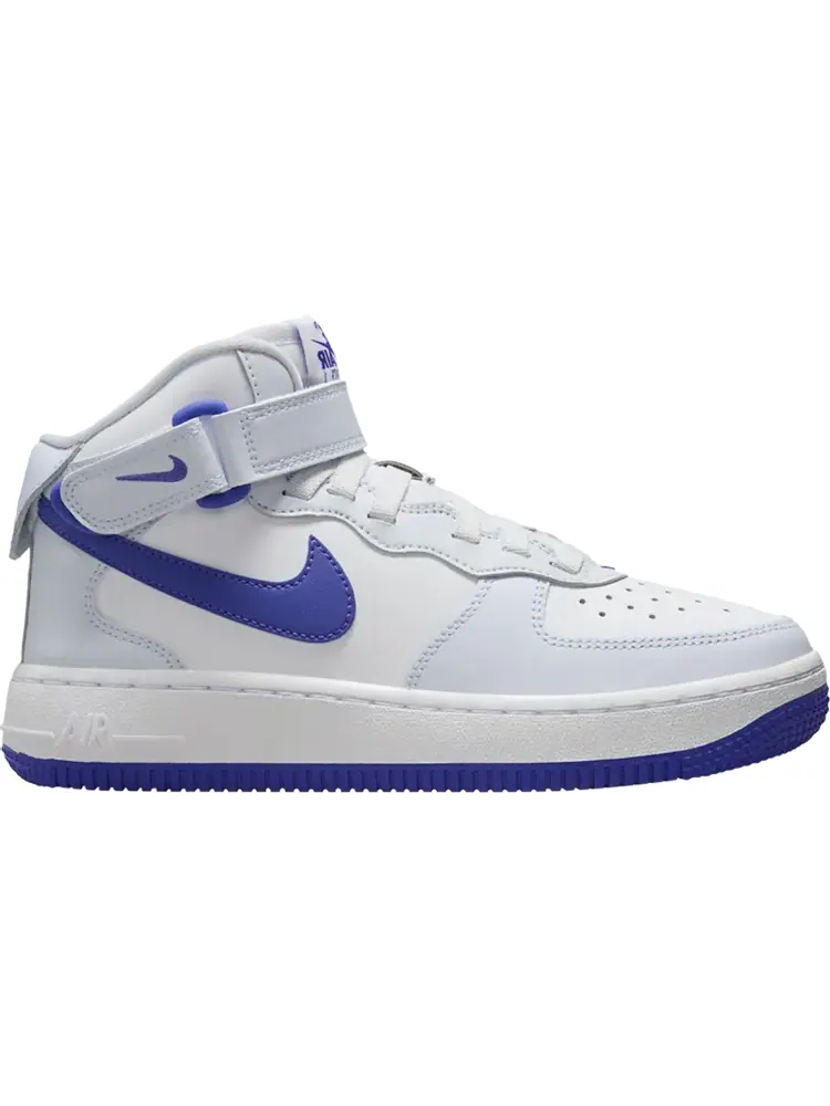 Кроссовки Air Force 1 Mid EasyOn SE GS 'Football Grey Persian Violet' — изображение 1 из 1, серый