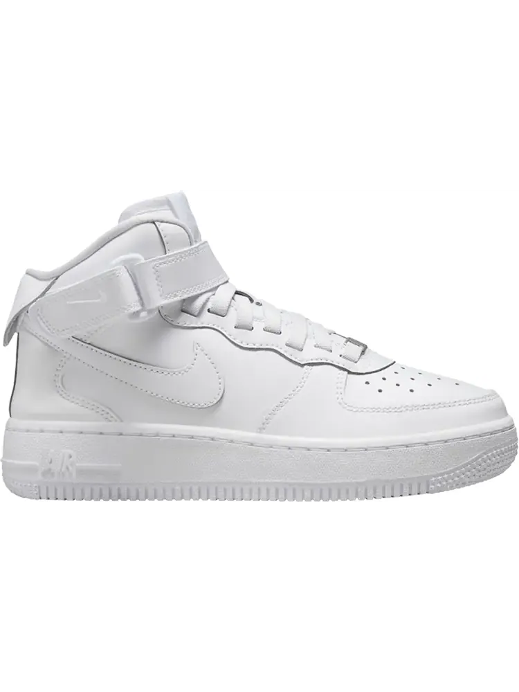Кроссовки Air Force 1 Mid EasyOn SE GS 'Triple White' — изображение 1 из 1, белый