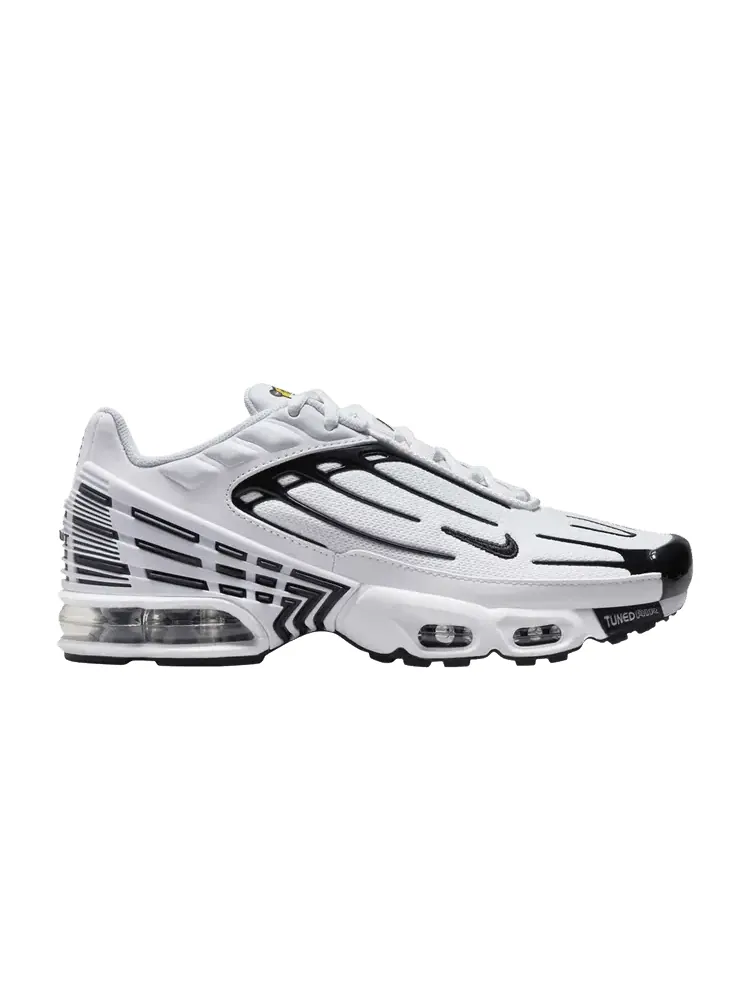 Кроссовки Nike Air Max Plus 3 GS White Black — изображение 1 из 1, белый черный