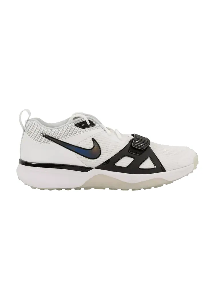 Кроссовки Air Zoom Diamond Elite Turf 'White Iridescent - Black Outlined Swoosh' — изображение 1 из 1, белый-черный