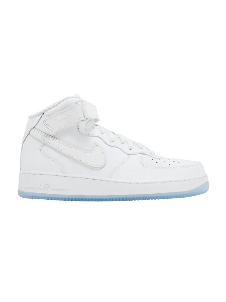 Кроссовки Nike Wmns Air Force 1 Mid 'White Ice Reptile' — изображение 1 из 9, белый/белый
