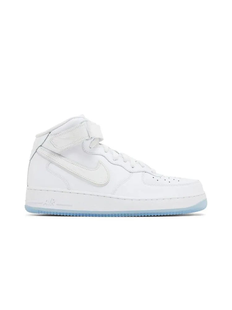 Кроссовки Nike Wmns Air Force 1 Mid 'White Ice Reptile' — изображение 2 из 9, белый/белый