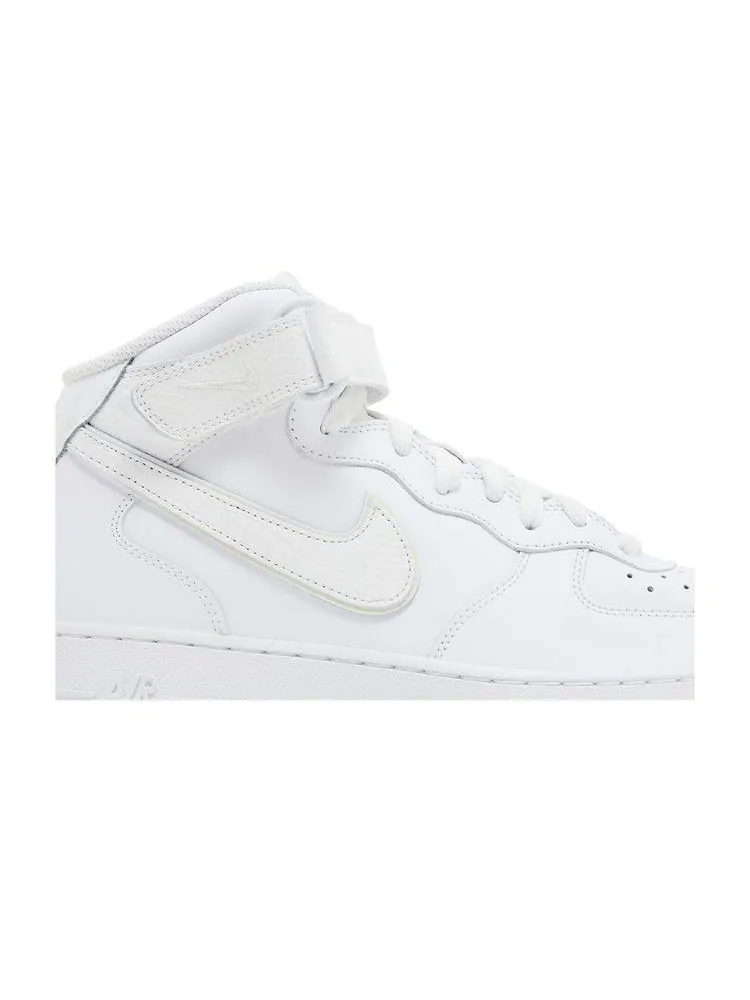 Кроссовки Nike Wmns Air Force 1 Mid 'White Ice Reptile' — изображение 3 из 9, белый/белый
