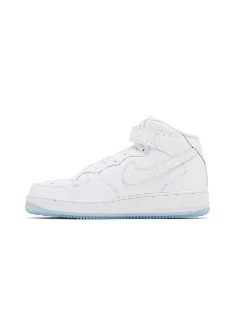 Кроссовки Nike Wmns Air Force 1 Mid 'White Ice Reptile' — изображение 4 из 9, белый/белый