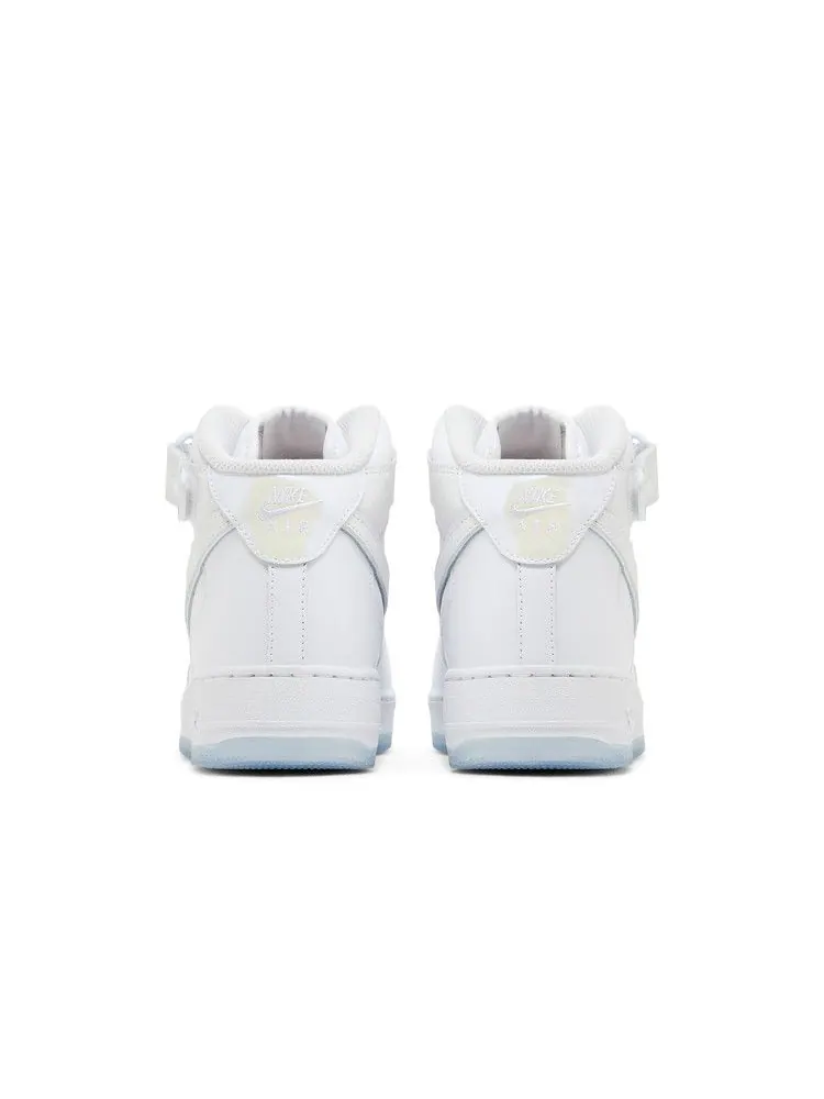 Кроссовки Nike Wmns Air Force 1 Mid 'White Ice Reptile' — изображение 7 из 9, белый/белый