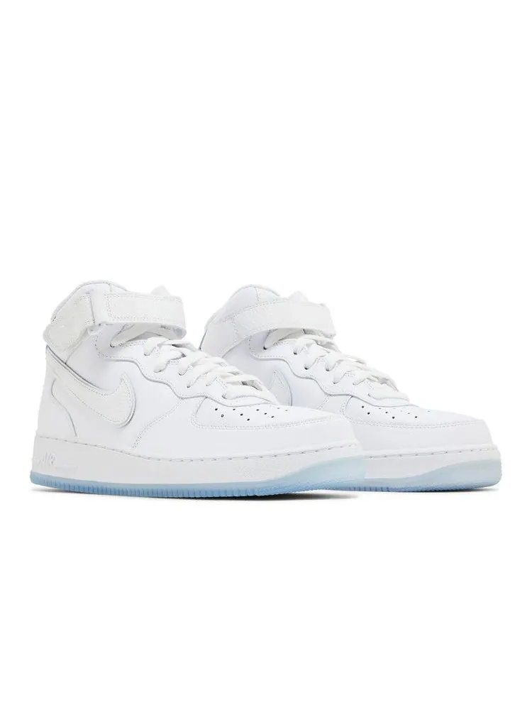 Кроссовки Nike Wmns Air Force 1 Mid 'White Ice Reptile' — изображение 9 из 9, белый/белый