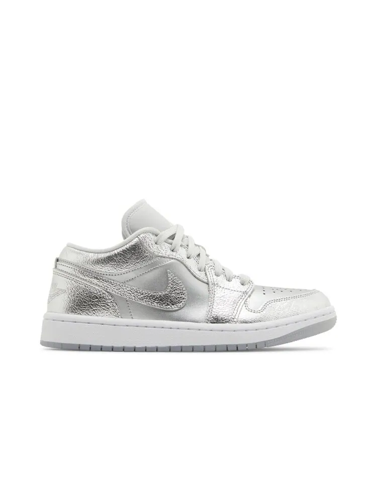 Кроссовки Wmns Air Jordan 1 Low SE — изображение 1 из 4, металлик серебристый
