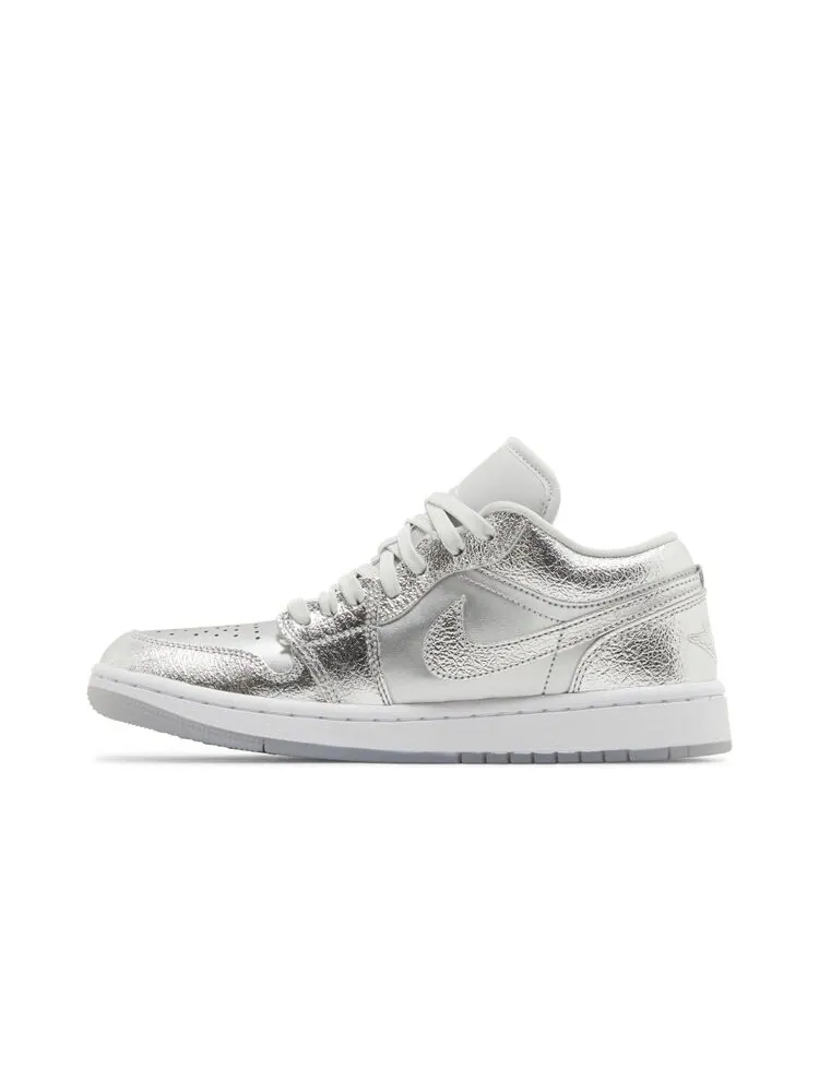Кроссовки Wmns Air Jordan 1 Low SE — изображение 3 из 4, металлик серебристый