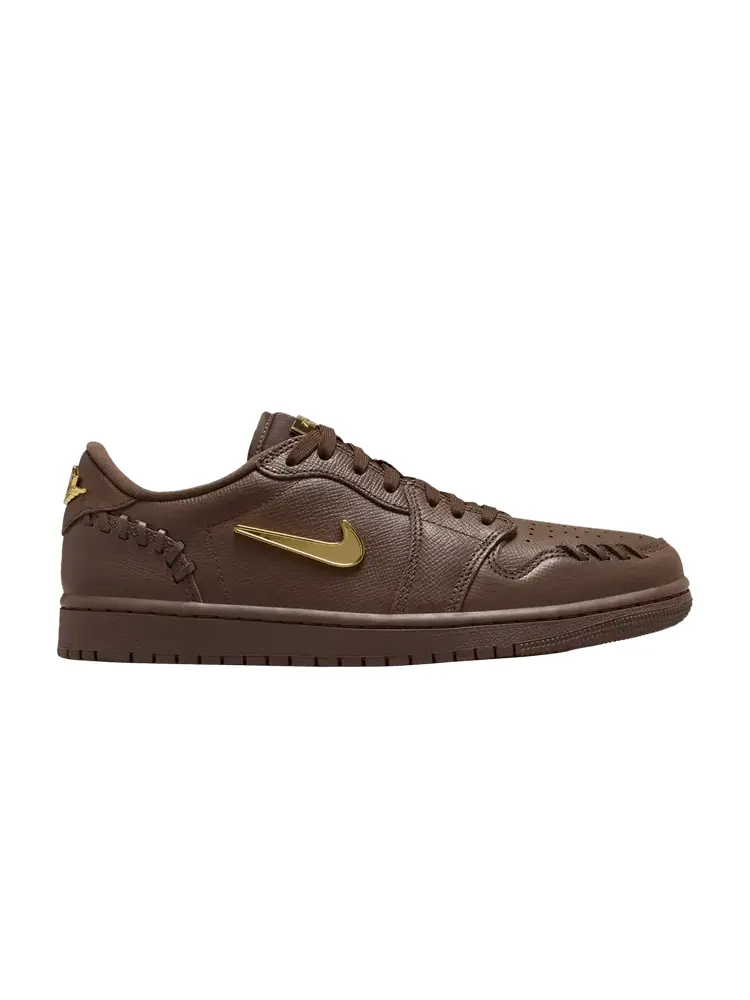 Кроссовки Air Jordan Wmns Air Jordan 1 Low Method of Make 'Cacao Wow' — изображение 1 из 1, металлик золотистый