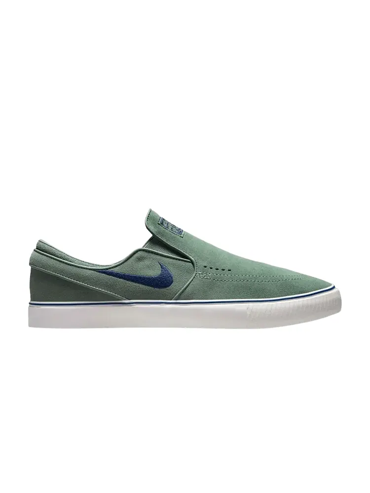 Кроссовки Nike Zoom Stefan Janoski+ Slip SB — изображение 1 из 1, зеленый темно-синий