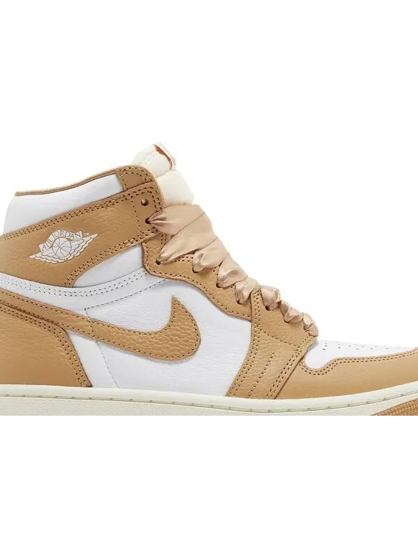 Кроссовки Wmns Air Jordan 1 Retro High OG, «Пралине» — изображение 6 из 6, белый/бежевый