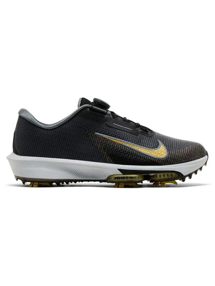 Кроссовки Nike Infinity Tour BOA 2 Golf Wide 'Black Infinite Gold' — изображение 1 из 8, черный
