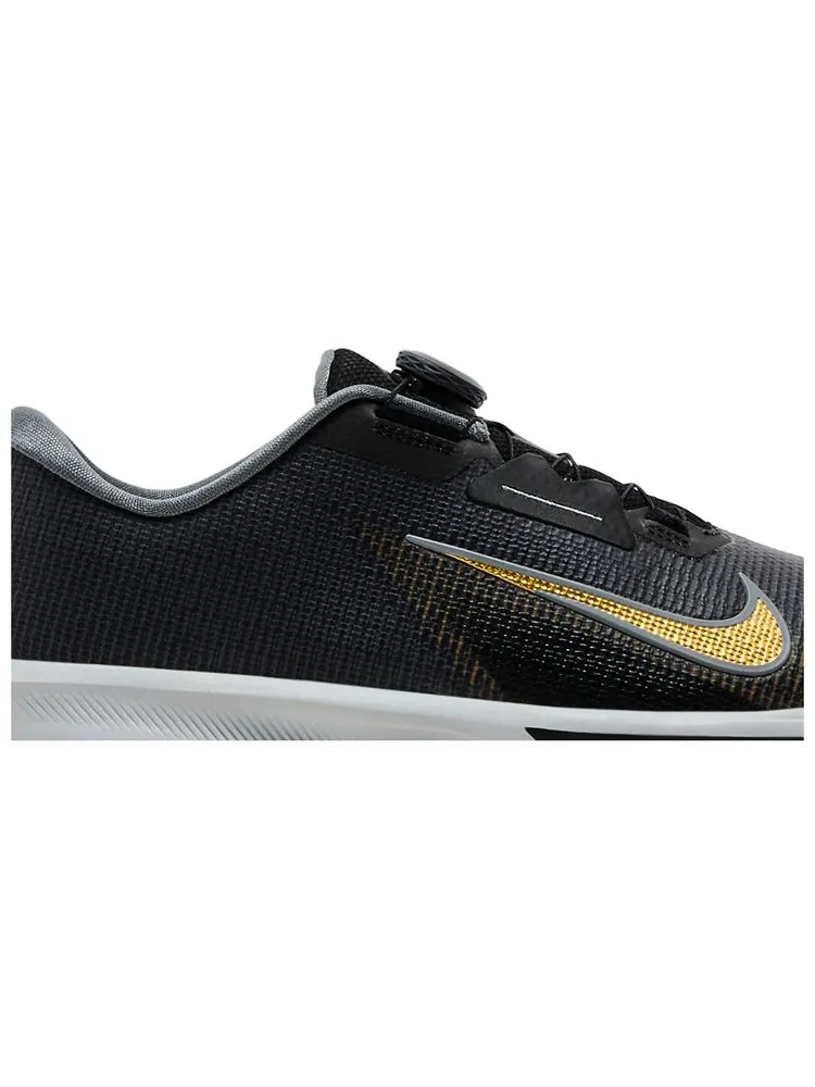 Кроссовки Nike Infinity Tour BOA 2 Golf Wide 'Black Infinite Gold' — изображение 2 из 8, черный