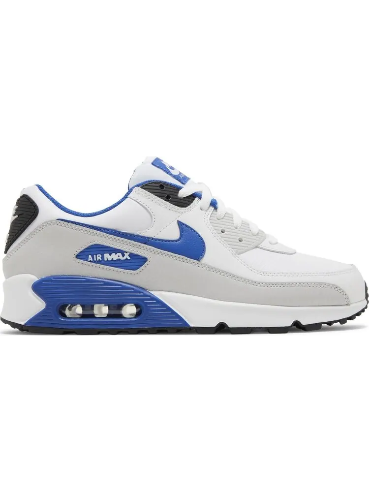 Кроссовки Nike Air Max 90 Leather White Game Royal — изображение 1 из 4, белый