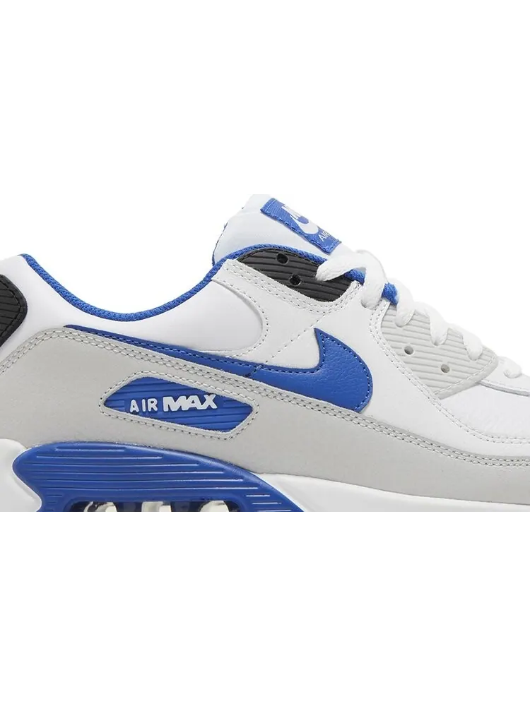 Кроссовки Nike Air Max 90 Leather White Game Royal — изображение 2 из 4, белый