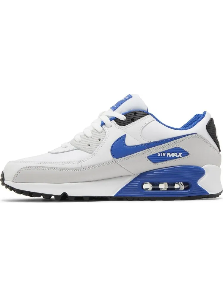 Кроссовки Nike Air Max 90 Leather White Game Royal — изображение 3 из 4, белый