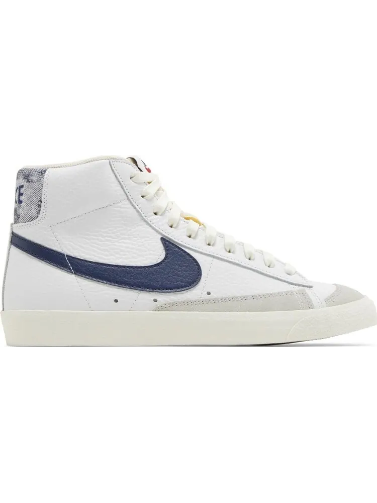 Кроссовки Blazer Mid '77 'Washed Denim' — изображение 1 из 4, белый