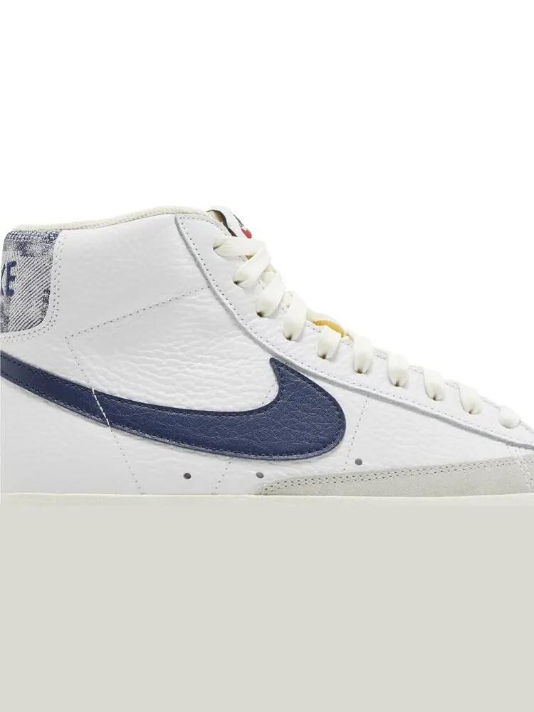 Кроссовки Blazer Mid '77 'Washed Denim' — изображение 2 из 4, белый
