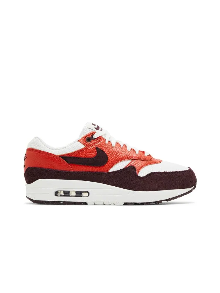 Кроссовки Nike Air Max 1 'Burgundy Crush' — изображение 2 из 9, белый/красный/бордовый