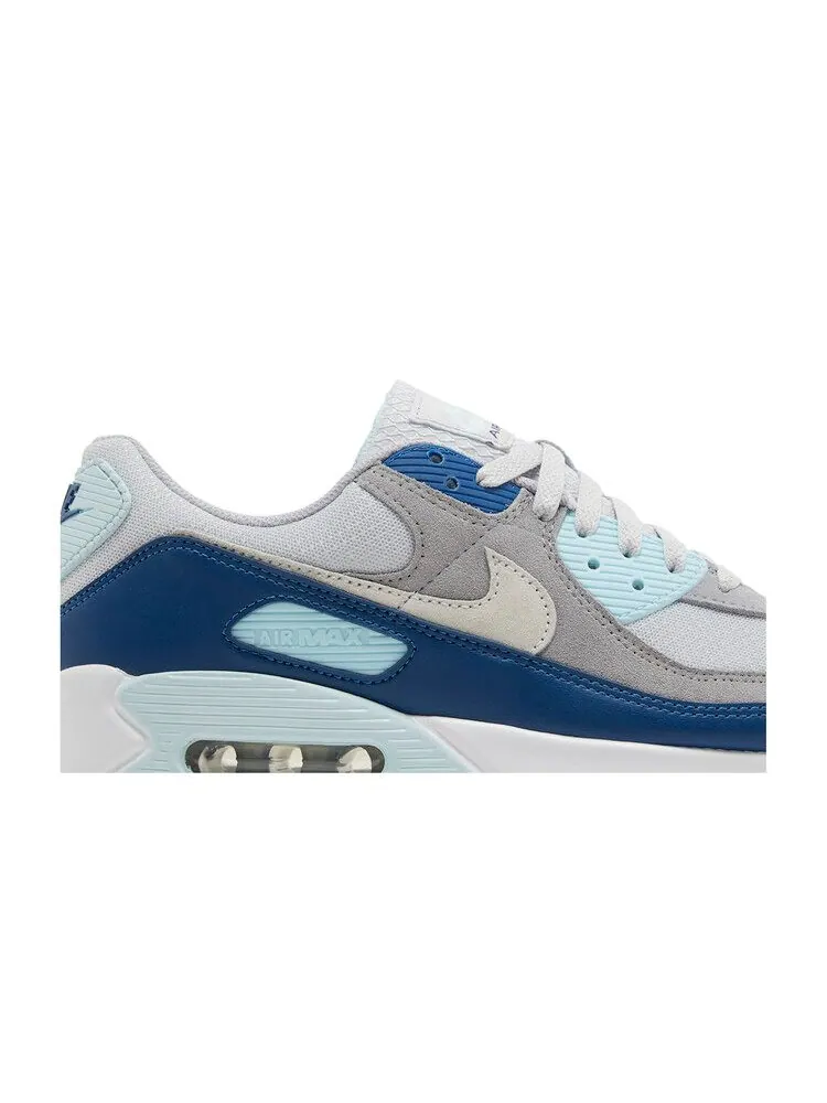 Кроссовки Nike Air Max 90 'Glacier Blue' — изображение 3 из 9, платиновый/белый/синий