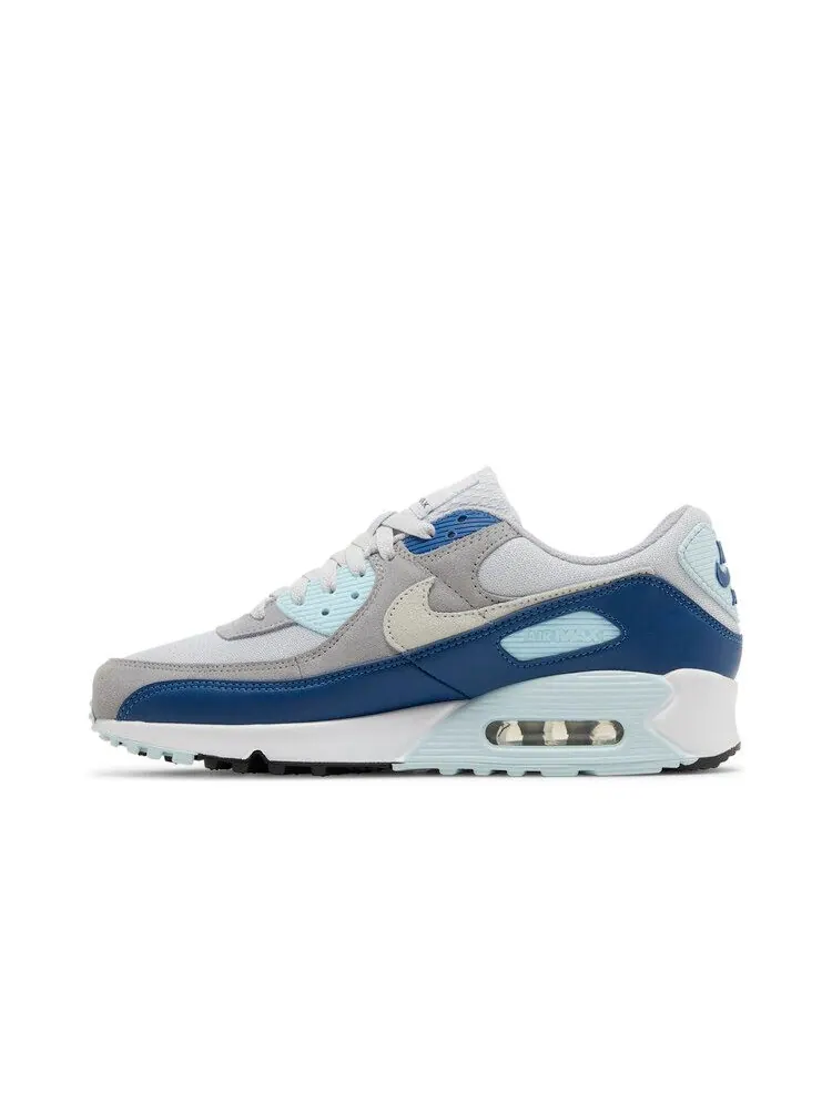 Кроссовки Nike Air Max 90 'Glacier Blue' — изображение 4 из 9, платиновый/белый/синий