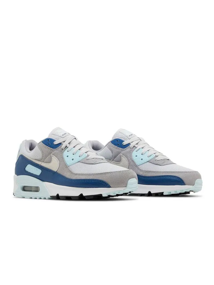 Кроссовки Nike Air Max 90 'Glacier Blue' — изображение 9 из 9, платиновый/белый/синий