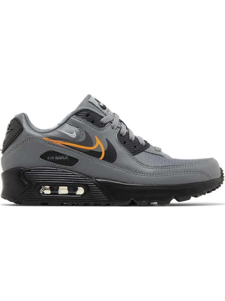 Кроссовки Air Max 90 Next Nature GS 'Multi-Swoosh - Smoke Grey Mandarin' — изображение 1 из 4, серый