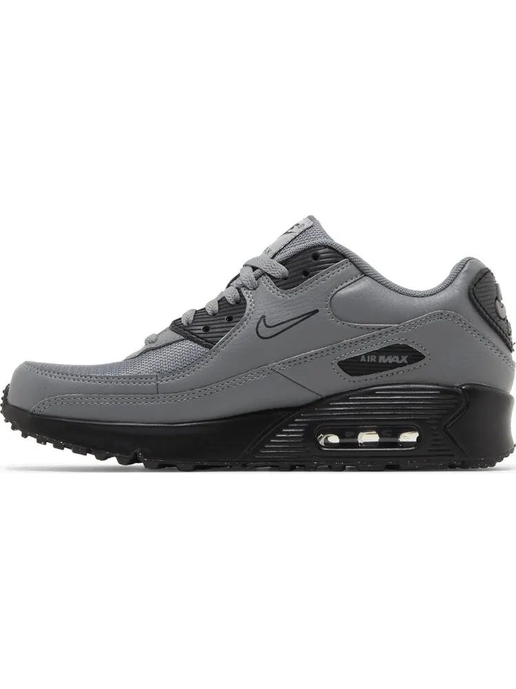 Кроссовки Air Max 90 Next Nature GS 'Multi-Swoosh - Smoke Grey Mandarin' — изображение 3 из 4, серый