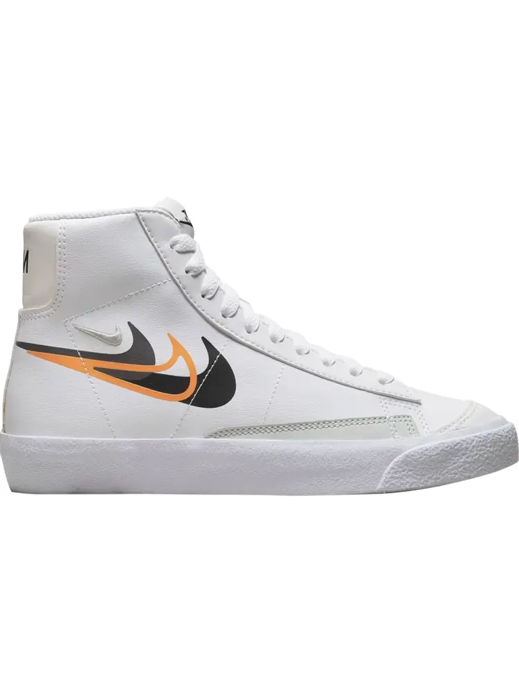 Кроссовки Blazer Mid Next Nature GS 'Multi-Swoosh - White Bright Mandarin' — изображение 1 из 1, белый
