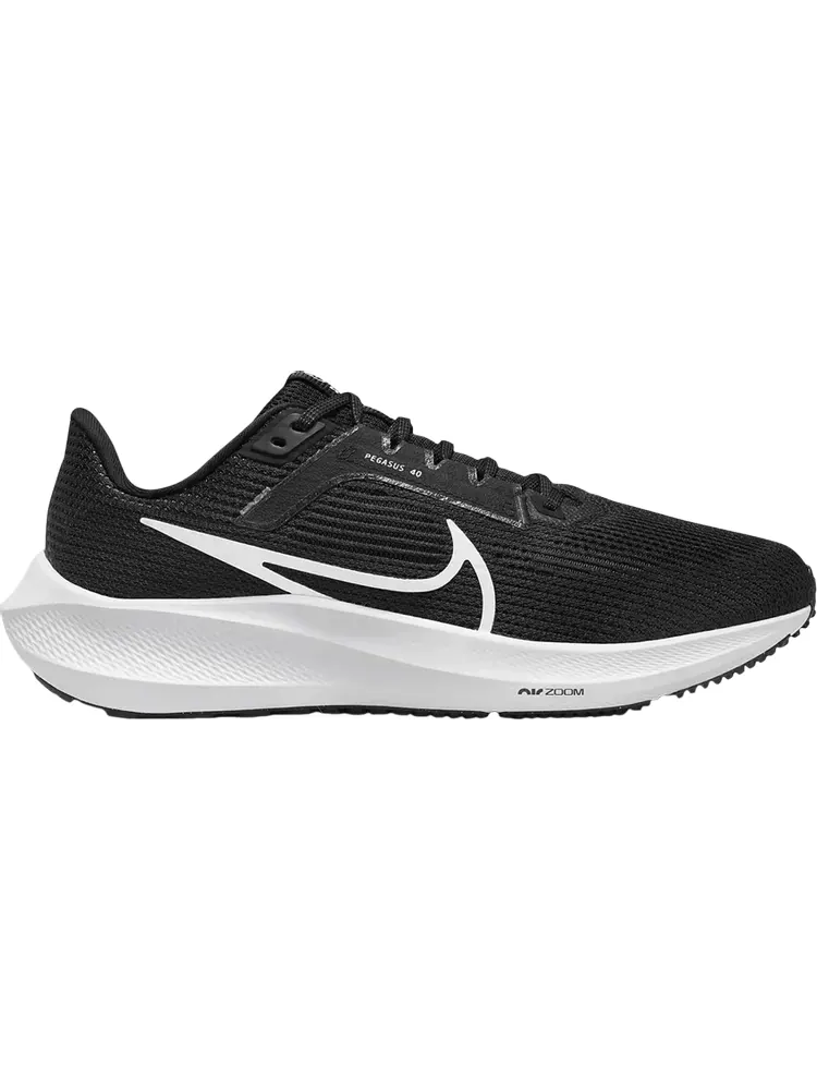 Кроссовки Wmns Air Zoom Pegasus 40 Wide 'Black White' — изображение 1 из 1, черный