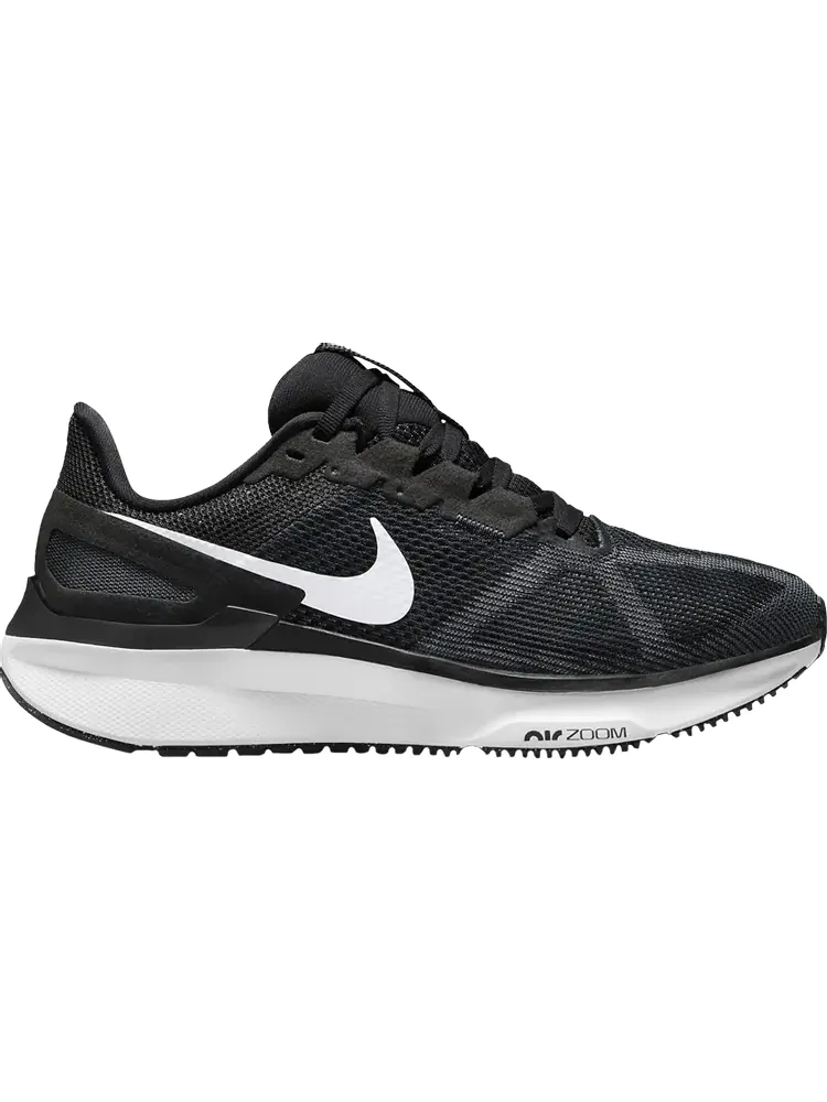 Кроссовки Wmns Air Zoom Structure 25 Wide 'Black White' — изображение 1 из 1, черный
