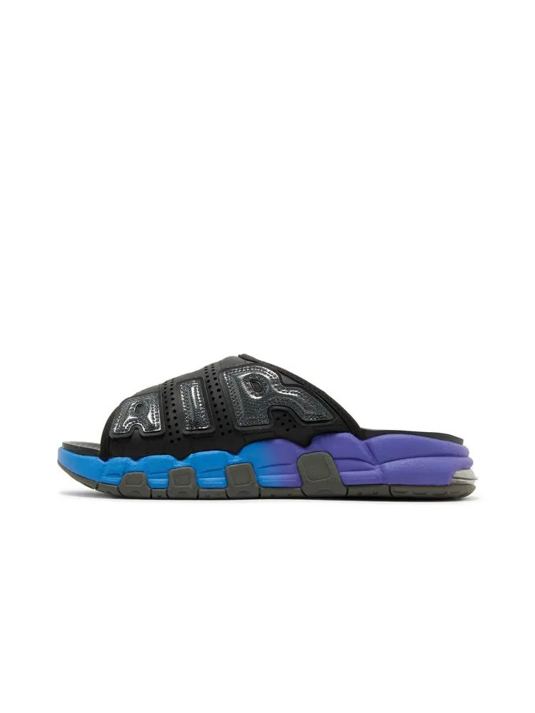 Шлепанцы Air More Uptempo Slide 'Black Blue Purple Gradient' — изображение 3 из 8, черный синий фиолетовый