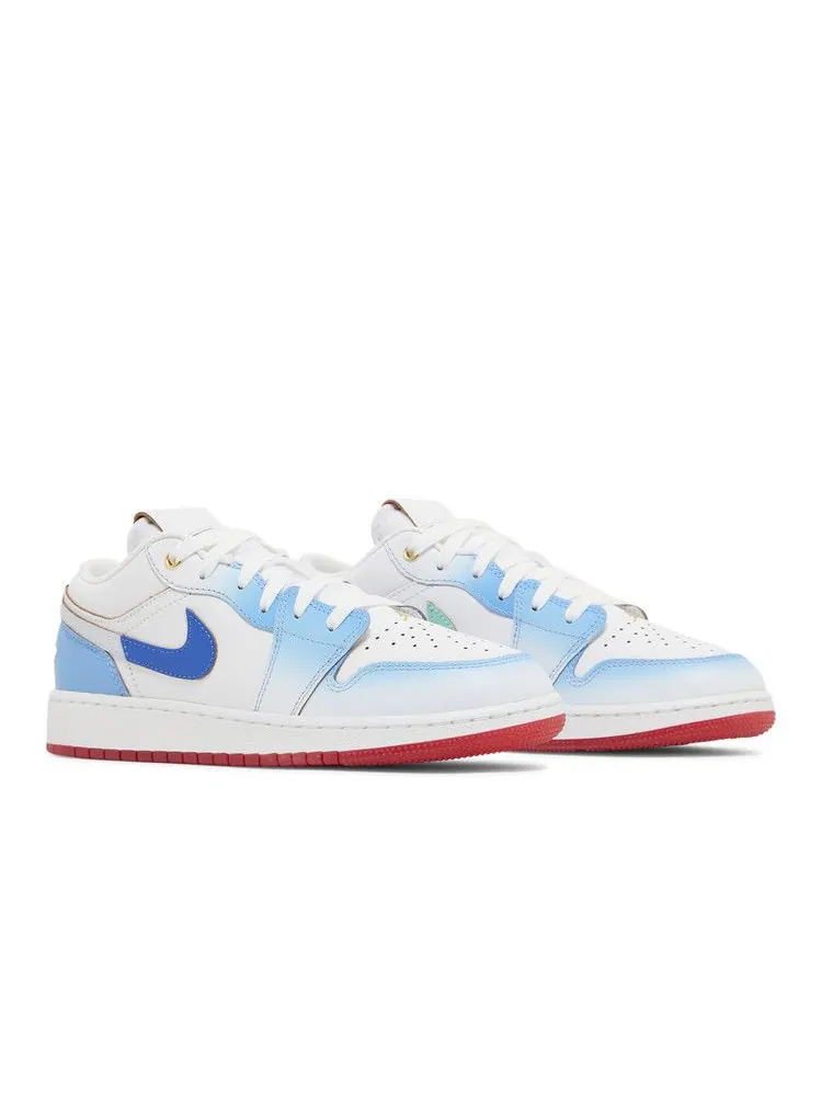 Кроссовки Air Jordan Air Jordan 1 Low SE GS 'Blue Gradient' — изображение 9 из 9